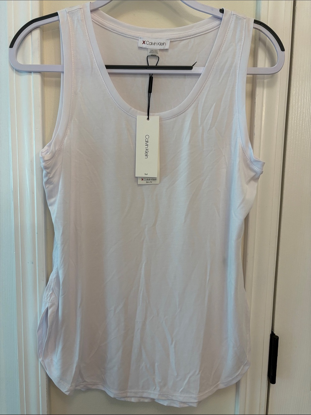 NWY Calvin Klein White Scoop Neck Tank